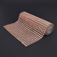 Стразова стрічка (шина), 12х90 см, Рожеве золото (LEN-060991)