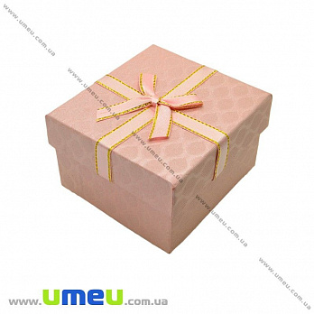 Коробочка подарункова з подушечкою, 9х8х5,5 см, Рожева (UPK-019069)