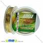 Нитка металізована Люрекс Adele плоска, Золото, 100 м (MUL-031529)