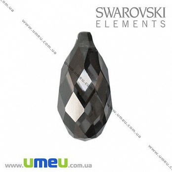 [Архів] Підвіска Swarovski 6010 Silver Night, 11х5,5 мм, Крапля (POD-005474)