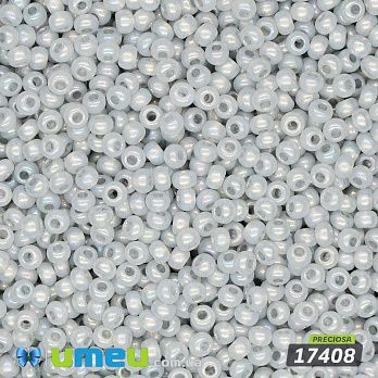 Бисер чешский №791/17408, Серый светлый АВ, 10/0 (BIS-043900)
