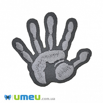 Термоаплікація Ручка, 6х5,5 см, Сіра (APL-038239)