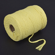 Шнур для макраме хлопковый, 2-3 мм, Желтый (LEN-062995)
