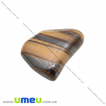 Галтовка Тигровый глаз с гематитом, 27х24х9 мм (POD-026090)