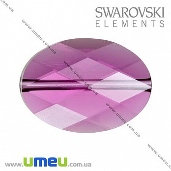 [Архів] Намистина Swarovski 5050 Fuchsia, 14х10х5 мм, Гранована овальна (BUS-005372)