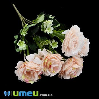 Букет камелії, 33 см, Персиковий (DIF-045835)