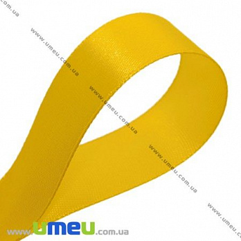 [Архів] Атласна стрічка, 25 мм, Жовта (LEN-017522)