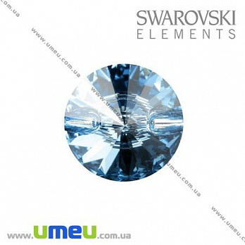 [Архів] Гудзик Swarovski 3015 Aquamarine, 14 мм, Круглий (PUG-005513)