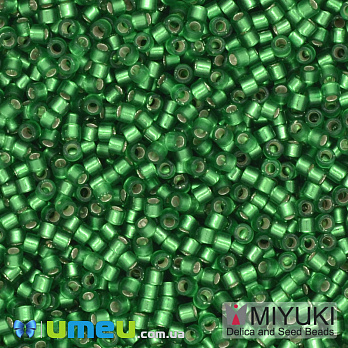 Бісер японський Miyuki Delica 11/0 DB688, Зелений матовий (BIS-040011)