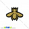 /p29976-termoapplikaciya-pchyelka-3x2-5-sm-zolotistaya/