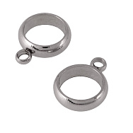 Бейл з нержавіючої сталі, 12х10х3 мм, Темне срібло (STL-055871)