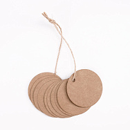 Бірки для подарунків, Кругла, 30 мм, Крафт (UPK-056663)