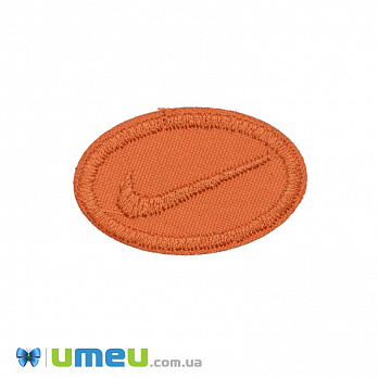 Термоаппликация Nike, 4х2,5 см, Оранжевая (APL-038173)