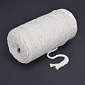 Шнур для макраме хлопковый, 4-5 мм, Белый (LEN-063014)
