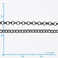 Ланцюг, Чорний, 2,5 мм (ZEP-056054)
