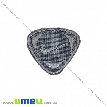 Термоаплікація Nike, 3,5х3 см, Сіра (APL-031678)