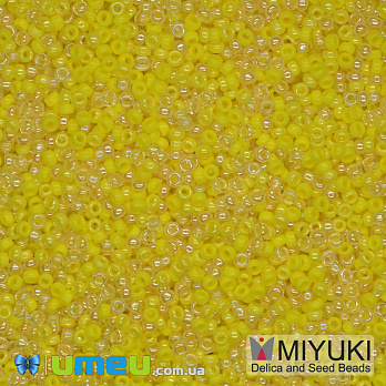 Бісер японський Miyuki круглий RR 15/0 №MIX47, Мікс жовтий (BIS-040549)