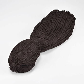 Шнур для макраме, 3 мм, Коричневий темний, Поліпропілен (LEN-062838)