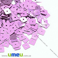 Паєтки Китай квадратні, 5х5 мм, Бузкові (PAI-013139)