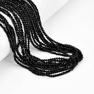 Намистини круглі грановані, 2 мм, Чорні (BUS-057346)