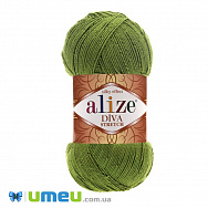 Пряжа Alize Diva Stretch 100 г, 400 м, Зелена 210 (YAR-038347)