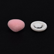 Носик оксамитовий зі штифтом (з заглушкою), 15х11,5 мм, Рожевий (DIF-056620)