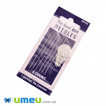 Набір голок для ручного шиття NEEDLES з нитковдівачем, 6 шт (SEW-050862)