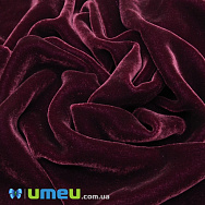 Оксамит італійський шовковий, Ширина 20 см, Вишневий (TKN-038587)