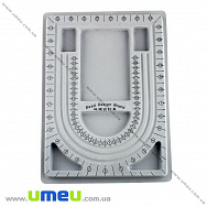 Дошка-планшет для збірки бус, 32х24 см, Сіра (INS-032633)