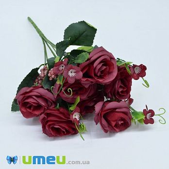 Букет роз, 33 см, Красный (DIF-044937)