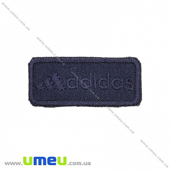 Термоаплікація Adidas, 4,5х2 см, Синя (APL-024700)