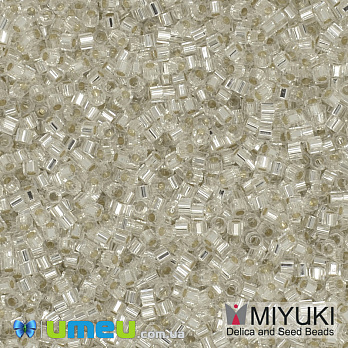 Бісер японський Miyuki Delica Cut 11/0 DBC0041, Сріблястий (BIS-040096)