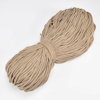 Шнур для макраме, 3,5 мм, Бежевый, Полипропилен (LEN-062952)