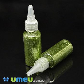 Гліттер великий в баночці, Оливковий, 20 г (GLN-039536)