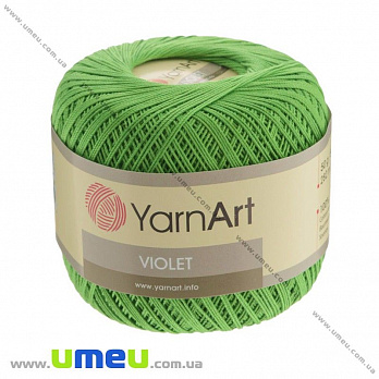 Пряжа YarnArt Violet 50 г, 282 м, Салатова 6332 (YAR-022949)
