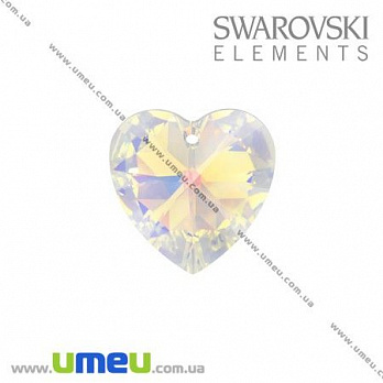 [Архів] Підвіска Swarovski Xilion 6228 Crystal AB, 10 мм, Серце (POD-001294)
