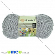 Пряжа YarnArt Super Merino 100 г, 280 м, Сіра 195 (YAR-025437)