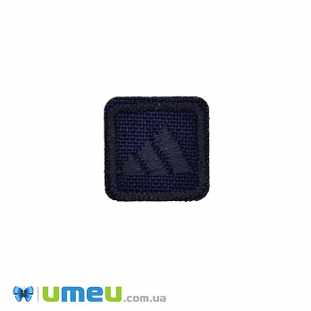 Термоаппликация Adidas, 1,5х1,5 см, Синяя (APL-038220)