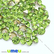 Стрази пластикові, 8 мм, Салатові, Конус (STR-014390)