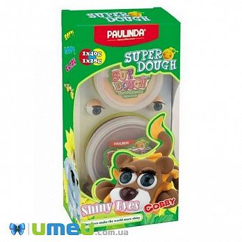 Маса для ліплення Paulinda Super Dough Shiny Eyes Лев Cobby глянцеві очі (DIF-043512)