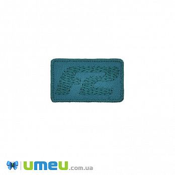Термоаплікація F2, 4х2,5 см, Бірюзова (APL-042468)