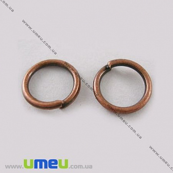 Колечка, Мідь, 6 мм, товщина 0,7 мм (PIN-000309)