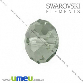 [Архів] Намистина Swarovski 5040 Black Diamond, 8х6 мм, Рондель (BUS-003262)