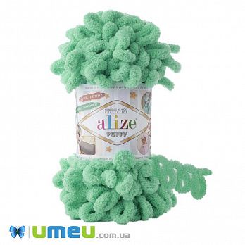 Пряжа Alize Puffy 100 г, 9,2 м, М'ятна 741 (YAR-043822)