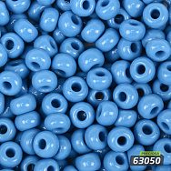Бісер чеський 2/0, №63050, Блакитний темний, Натуральний (BIS-054967)
