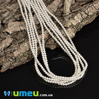 [Архів] Намистина Swarovski 5810 White Pearl 650, 3 мм (BUS-040833)