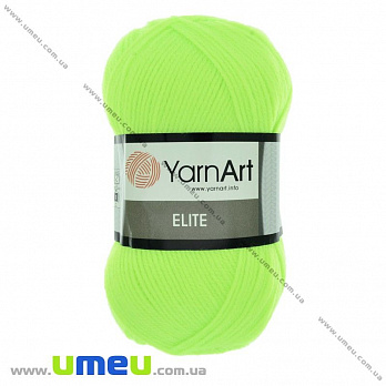 Пряжа YarnArt Elite 100 г, 300 м, Салатова яскрава 79 (YAR-029631)