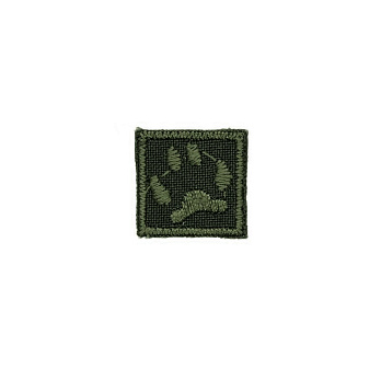 Термоаплікація Лапка, 2х2 см, Оливкова (APL-024769)