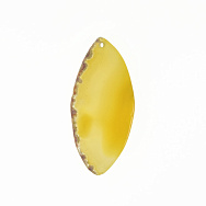 Зріз Агату, Жовтий, 59х28 мм (POD-022107)