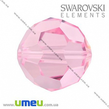 [Архів] Намистина Swarovski 5000 Light Rose, 10 мм, Гранована кругла (BUS-005350)